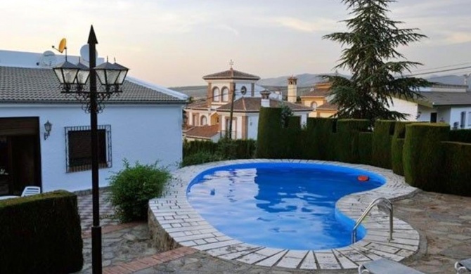 3 bedrooms villa with city view private pool and enclosed garden at Monachil