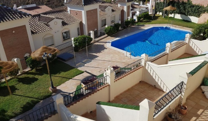 Stunning 2-Bed House in Nerja w pool a c garage