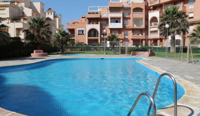 Apartamento 1 Línea playa para 6 en mejor zona de Roquetas de Mar