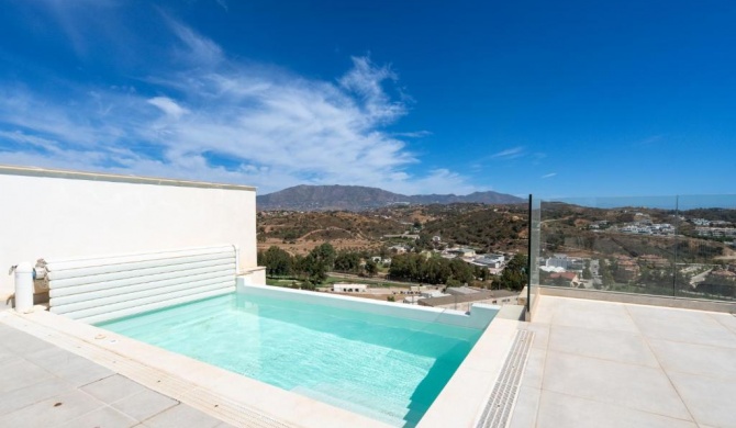 Lets in the Sun Casa Banderas stunning views and plunge pool